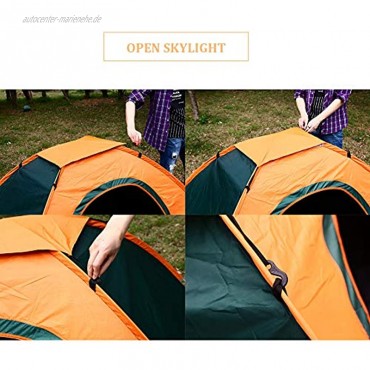 Xiaomu Sekundenzelt,Leicht zu tragen Campingzelt 4 Saison Großes Familienzelt 2 3 Personen 200×150×115cm Wasserdicht UV-Schutz für Camping Festival Garten & Outdoor Wandern im Freien