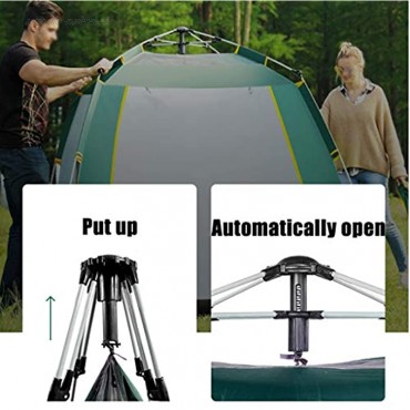 Zelt Strandzelt Wurfzelt Automatische Zelt Pop Up Instant-Zelt 3-4 Personen-Familien-Camping-Zelt Double Layer im Freien Wasserdichten Anti-UV Backpacking Tent
