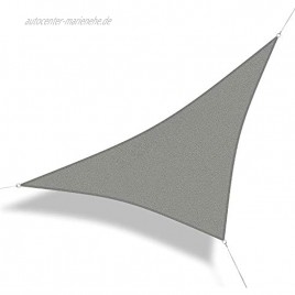 Corasol 160087 Premium Sonnensegel 5 x 5 x 7 m 90° Grad Dreieck Wind- & wasserdurchlässig Silber-grau