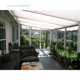 Floracord Sonnensegel Bausatz Universal 420 x 140 cm uni weiß