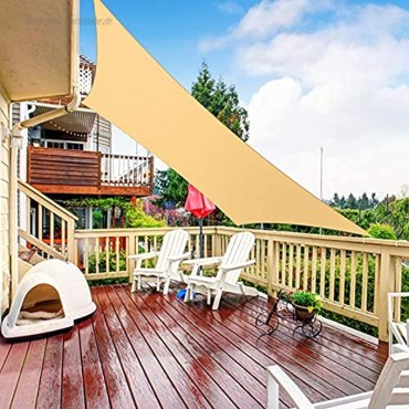RATEL Sonnensegel Sand 3 × 4 m Rechteck wasserdicht Windschutz mit 95% UV Schutz Sonnenschutz für Draußen Patio Garten Terrasse Camping