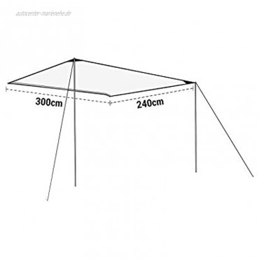 Reimo Tent Technology Sonnensegel Sonnenvordach Markise Sonnensegel 200-900 x 240 cm Wohnwagen Wohnmobil Verschiedene Größen 300 x 240 cm