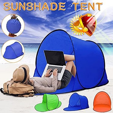 DSPKOhG Strandmuschel Tragbar Extra Light Automatisches Strandzelt Sun Shelter für 2-3 Personen Einschließlich Tragetasche und Zeltpflöcke UV-Schutz Beach Zelt für Familie Strand Garten Camping