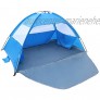 Gorich Beach Tent，UV Sun Shelter Lightweight Beach Sun Shade Canopy Cabana Beach Tents Fit 3-4 Person