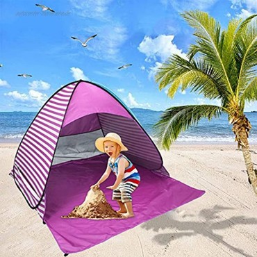 Moligin Strandmuschel Automatisches Strandzelt Pop-up Strandmuschel Sonnen Shelter Beach Shade Tragbares Zelt Für Outdoor-aktivitäten Strand Reisen Lila