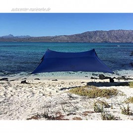 Neso Zelte Strand Zelt mit Sand Anker Portable Baldachin Sunshade 2,1m x 2,1m Patentierte verstärkte Ecken Color Marine