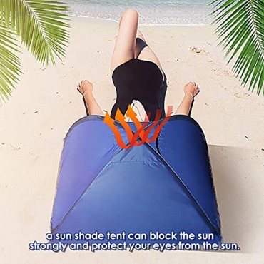 Strandmuschel,Extra Light Automatisches Strandzelt,Familien popup strandmuschel Zelt in Blau,Outdoor Tragbar Wurfzelt Mini-Sonnenschutz für Strand Camping Angeln Wandern mit Handy-Ständer