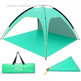 SVNVIOZ Camping-Sonnenschutz mit separatem Schattentuch atmungsaktiv für 3–4 Erwachsene tolle Wahl für Camping Wandern Angeln Strandsonnen grün