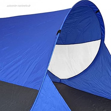 Wohaga Strandmuschel 'Gladstone' Pop up UV-Schutz 50+ 200x120x90cm Blau Sonnenschutz Windschutz