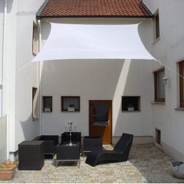 Dekowelten Luxus Terrassen Sonnensegel viereck der ExtraKlasse 3x3m Weiss Regenschutz wasserdicht