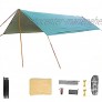 QJJML Camping Plane wasserdichte 3m x 3m große Hängematte Zelt Plane Tragbare Plane Anti-UV-Schutz Sonnenschutz Sonnenschutz Markise für Camping Wandern Reisen Outdoor-Sportarten,L