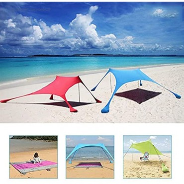 Tragbarer Sonnenschirm Strandzelt Große Familienüberdachung für Outdoor Camping Sun Shade Markise Set Color : Green