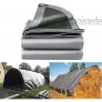 Xooz 160g m² Plane PE wasserdichte Plane-Tarpaulin-Hochleistungs-Poly-Tarp-Blech-Abdeckung mit Ösen für Gartenmöbel Trampolin-Camping,2x10 m
