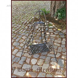 Battle-Merchant Grillrost für Dreibein aus Stahl handgeschmiedet Grill Outdoor Garten Mittelalter LARP