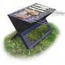 Relaxdays schwarz Klappgrill mit Kohle-und Grillrost klappbarer Faltgrill Picknick und Camping HBT 30x45,5x30cm