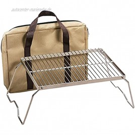 TONG Faltender Lagerfeuergrill 304 Edelstahlgitter robuster Tragbare Campinggrill mit Beinen Tragetasche Outdoor-Geräte Color : M