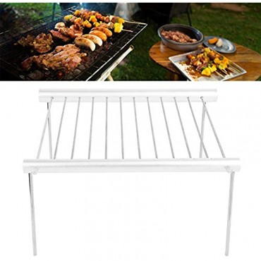 Tragbarer Camping Grill Over Fire Camping Grill mit Beinen Edelstahl Holzkohle Grill Grill für Outdoor Camping Kochen Picknick
