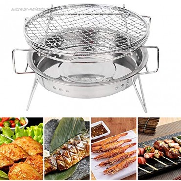 VGEBY Garbecue Grill Faltbarer tragbarer Camping Grill Edelstahl Grill Grill Picknick Grill Zubehör für Camping