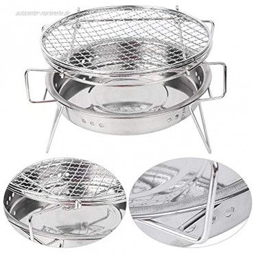 VGEBY Garbecue Grill Faltbarer tragbarer Camping Grill Edelstahl Grill Grill Picknick Grill Zubehör für Camping