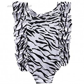 ABOOFAN Monokini-Badeanzug für Kinder Mädchen Leopardenmuster Größe 120