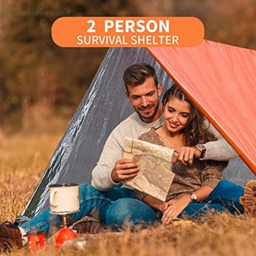 EILIKS Emergency Sleeping Bag Camping Bivy Sacks Waterproof Lightweight Thermal Life Tent Emergency Survival Shelter Survival Gear for Outdoor Adventure Camping Hiking