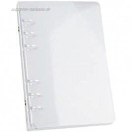 Klar 6 Ringbuch Transparent Oblique-Muster-mappe-Kunststoff-Ordner Ordner Gelocht Für Letter-Format A5