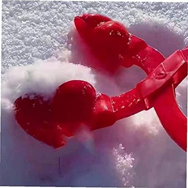 Liadance Schneeball-Hersteller-Werkzeug Griff Für Schneeballschlachten Snowballheart Form Vollkommenen Outdoor-schneeball-Kampf-Geschenke Vollkommener Winter-Geschenk Für Kinder Red