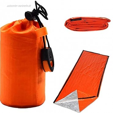 Onsinic 2st Leichte Tragbare Notfallschlafsack Thermal Biwaksack Notdecken Für Camping Wandern