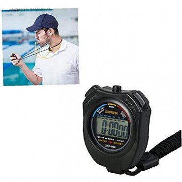 Stoppuhr Chronograph Sport-Uhr-digital-Handheld Multi-Function Professionelle Elektronische Anzeige Für Sport Trainer Schwarz