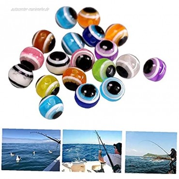 Uayasily Angeln Perlen -Augen-hartplastik-Fishing Kit Angelzubehör Für Angeln Rigs Machen 8mm Bunten 50 Pc