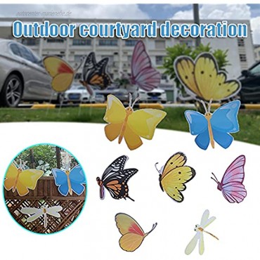 Zhongchao 3D-Schmetterling-Gartendekoration wasserdicht wetterbeständig kein Verblassen langlebig wiederverwendbar für den Hof