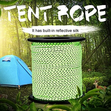 Dioche Zelt Seil 50 mt Outdoor Camping Zelt Markise Reflektierende Zelt Reflektierende Schnur Seil Guy Linie Schnur Paracord