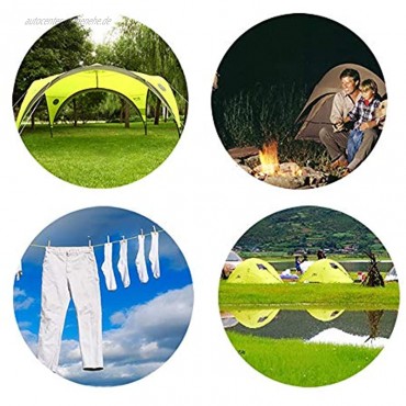 OurLeeme Zelt Abspannseile 4er Pack 3mm reflektierende Abspannleine Zeltführungsseil mit Aluminium-Einsteller 13 Fuß Abspannleine für Camping