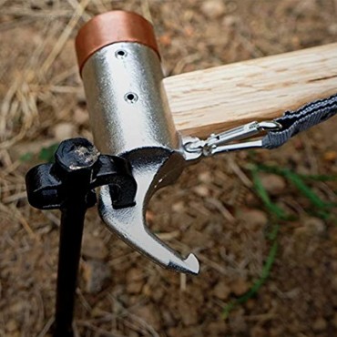 Abaodam Campinghammer Nagelentferner Zelthammer Tragbares Outdoor-Werkzeug