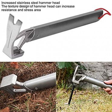 Aluminiumlegierungs-Hammer Qualitäts-Aluminiumlegierungs-Griff Campinghammer Leicht für Rucksackreisen für Outdoor-Camping für Gartenarbeit