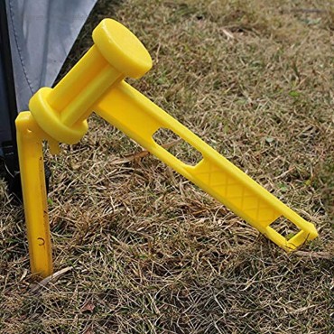 CHENQIAN Hammer Kunststoff Hammerzelt Tragbare Kunststoff Bodennägel Hammerzelt Hering Leichte Werkzeuge Outdoor Camping Zubehör