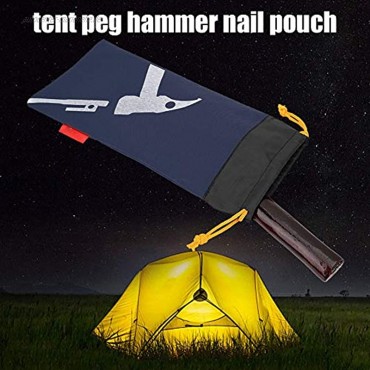 Alomejor Zelt Peg Bag Camping Tragbare Zelt Stakes Bag Hammer Nagel Tasche Für Wandern Camping Zelt Hämmer Und Andere Zubehör