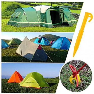 ZOCIPRO 30Stück Kunststoff Zeltheringe Einschraubbare Erdhaken für Zelt Stark und Langlebig Camping Zelt Camping Werkzeug Geeignet für Windschutz Camping Pavillon Vorzelt