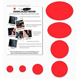 Daunenjacke „Erste Hilfe“ Reparaturset Rot Farbe