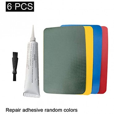 Wination Reparatur-Patch-Set PVC Flicken und Kleber Reparatur-Set sicher wasserdicht starke Haftung geeignet für aufblasbare Flossspielzeuge 6-teilig