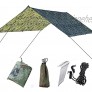 Aukson Zeltplane 300 x 300 cm wasserdichte UV-Schutz-Picknickmatte für Travel Beach