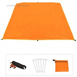 Azarxis Wassedichte Zeltplane Tarp für Hängematte Leicht und Kompakt Sonnenschutz für Outdoor Camping Orange M 180 x 220 cm