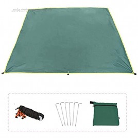 Azarxis Wassedichte Zeltplane Tarp für Hängematte Leicht und Kompakt Sonnenschutz für Outdoor Camping Grün M 180 x 220 cm
