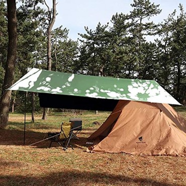 GEERTOP Zeltplane Wasserdicht Camping Hammock Plane mit Ösen Tent Tarp Ultra-Leicht Regenschutz Sonnenschutz für Ourdoor Backpacking Camping