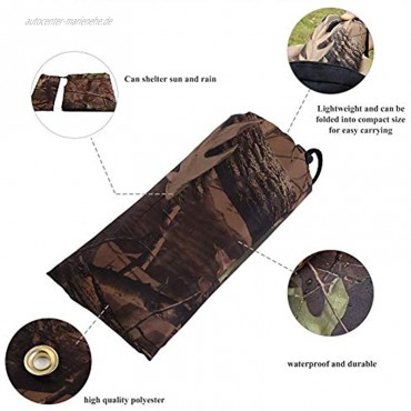 Samfox Zeltabdeckung wasserdichte Outdoor tragbare Armee Camo Zelt Tarp Shelter Regenschutzmatte