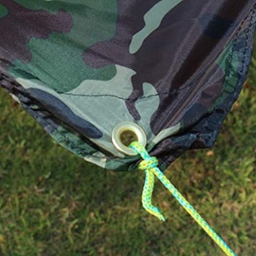 Starbun Zeltplane Camouflage Outdoor tragbare leichte Regenschutzmatte RainTent Tarp Shelter 2 * 2m