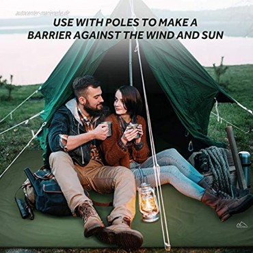 Terra Hiker Campingplane wasserdichte Picknickmatte multifunktionale Zeltfläche mit Kordelzug Tragetasche für Picknick Wandern