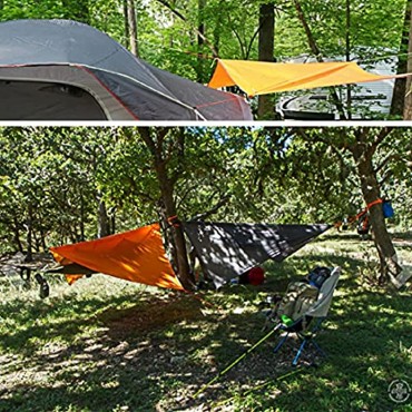 TRIWONDER wasserdichte Zeltunterlage Zeltplane Tarp für Hängematte Regenschutz Sonnenschutz für Zelt Camping Picknick