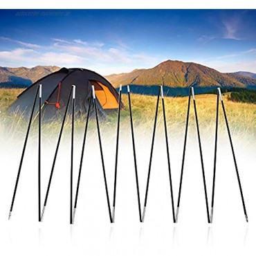 Alomejor Zeltstangen Folding Fiber Glass Zeltstange Rod für Camping Backpacking Hängematten Schutz Markisen