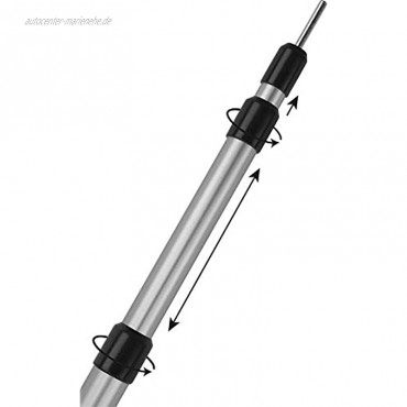 normani Outdoor Sports 2.Stück Aluminium Teleskop Aufstell-Stangen Stützestange Doppelpack stufenlos verstellbar von 76-180 cm oder 94-240 cm oder 116-300 cm